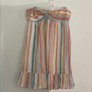 Strapless Stripped Dress